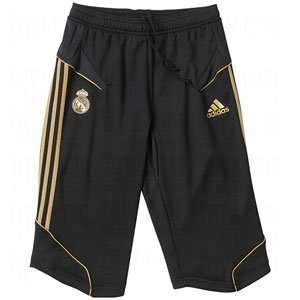   Real Madrid 3/4 Pants Black/Dk Gold/X Large