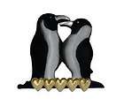 Penguin Love   Mark Shields Jewelry Satin Pewter Lapel Pin