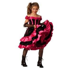Lets Party By Underwraps Carnival Corp. Can Can Dancer Child Costume 