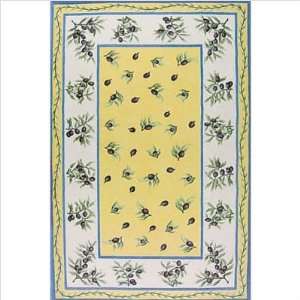  The Rug Market 16265 Floral and More Olives Soleil Yellow 