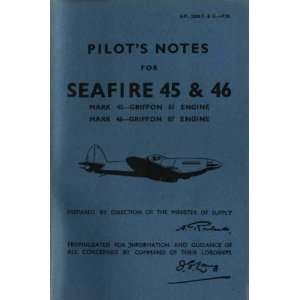   Supermarine Seafire 45 & 46 Aircraft Pilots Notes Manual Supermarine
