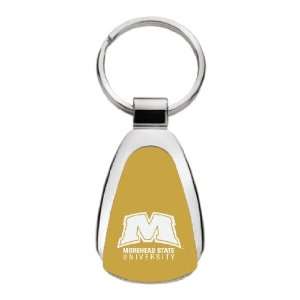 Morehead State University   Teardrop Keychain   Gold