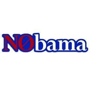  Nobama Outline Anti Obama Bumper Sticker 