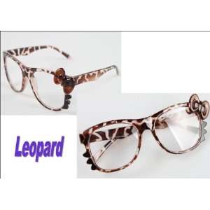  Super Cute Leopard Kitty Glasses with Clear Lenses Health 