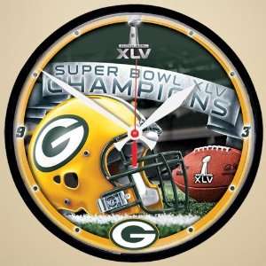  Green Bay Packers Super Bowl XLV Champions 12 Round Wall 