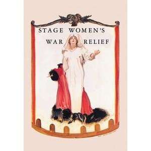  Vintage Art Stage Womens War Relief   00160 7
