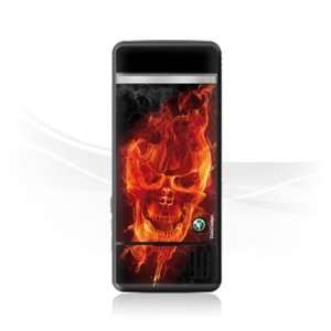   Skins for Sony Ericsson C902   Burning Skull Design Folie Electronics