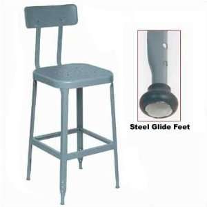   Glides) [Set of 2] Stool Color Dove Gray, Size 22