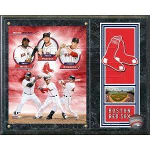  Boston Red Sox Triple Play 15x12 Plaque   David Ortiz 