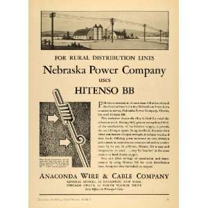  1931 Ad Anaconda Wire Cable Company Hitenso BB Alloy 