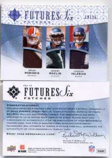 2009 Upper Deck Ultimate Collection Futures Six patches card with six 