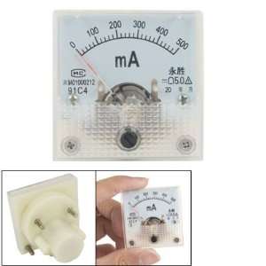   Mount DC 500mA Analog Current Meter Mini Ammeter
