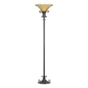 Quoizel Summerhill 72  Inch Torchiere with Sandy Ripple Glass,Kingsley 
