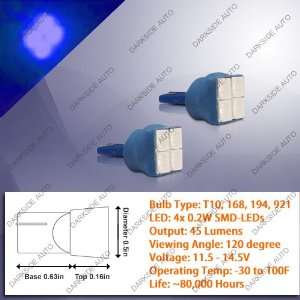   Bulbs (120 degree view / 4x 0.2W)   Pair (T10, 168, 194, 921 Type