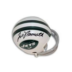 Joe Namath New York Jets Autographed Throwback Mini Football Helmet