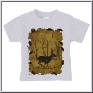 Whitetail Deer Buck Sketch NEW T Shirt TODDLERS & KIDS  