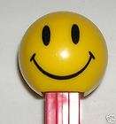  SMILEY FUNKY FACE PEZ RED STEM LOOSE