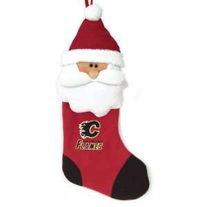  BSS   Calgary Flames NHL Santa Holiday Stocking (22 