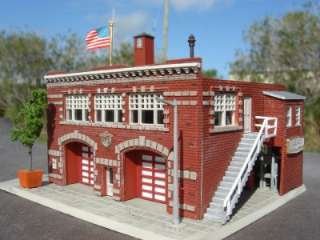 SCALE LIFE LIKE FIRE STATION BUILDING WORKS WELL WITH DPM BUILT 