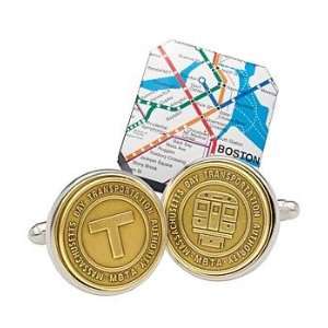  sterling subway cuff links   boston Jewelry