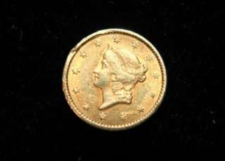 Striking 1851 Liberty Gold Dollar. Desirable  