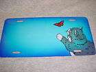 CAT BUTTERFLY Airbrushed CAR TAG Auto LICENSE PLATE NEW