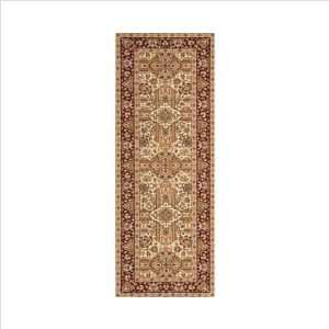  Persian Heritage Ivory Oriental Cut Roll Runner Rug Size 
