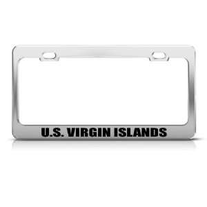  U.S. Virgin Islands Chrome Country license plate frame 