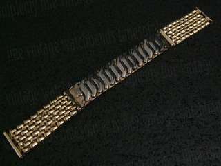 NOS 5/8 Stonewall Rice Bead Gold gf Vintage Watch Band  