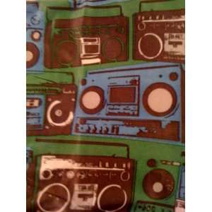  STANDARD Fabric Stretchable Book Cover Green with a Jam 
