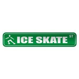   ICE SKATE ST  STREET SIGN SPORTS