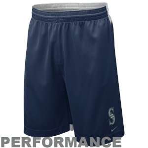 Nike Seattle Mariners Navy Blue Dri FIT Performance Training Shorts 