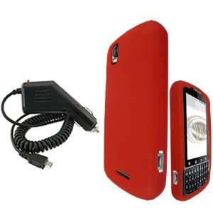   Case Faceplate Cover + Rapid Car Charger for Motorola Droid PRO XT610