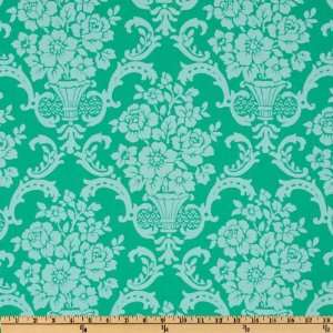  44 Wide Pretty Please Amanda Fleur Green Fabric By The 