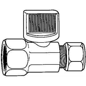  Mueller 491 202HC 3/8x3/8 Ball Valve