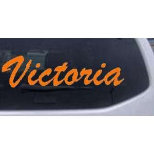  Victoria Car Window Wall Laptop Decal Sticker    Orange 