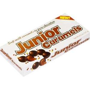 Junior Caramels Chocolate Covered Caramels Theatre Box 4.5oz  