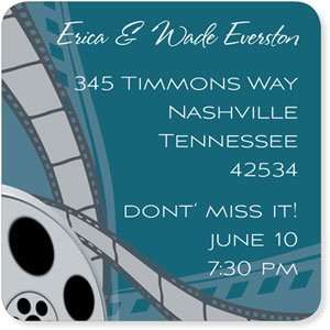   Collections   Address Labels (Film Reel Teal)