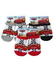   Pixar character booties  Cars baby socks size 6 12 months (3 pairs