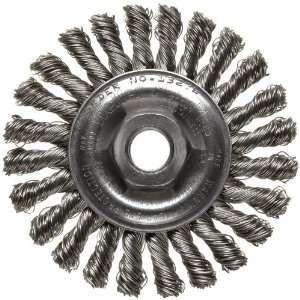 Weiler Dualife Wire Wheel Brush, Threaded Hole, Stainless Steel 302 