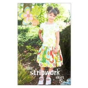  The Pink Fig Girly Stripework Girls Skirt Pattern Booklet 
