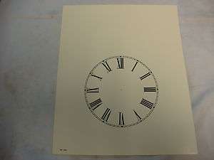 PAPER STEEPLE CLOCK DIAL 4 1/4 NEW WALL CLOCK PARTS  