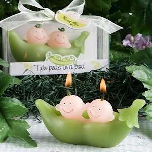  Two Peas in a Pod Wax Candle Favors Health & Personal 