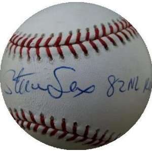 Steve Sax Autographed Official Major League Baseball Inscribed 82 NL 