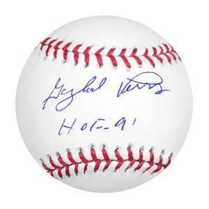  Gaylord Perry Autographed Baseball with HOF 91 Inscription 
