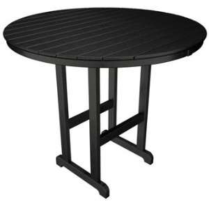  Polywood La Casa Cafe 48 Inch Round Bar Height Dining 
