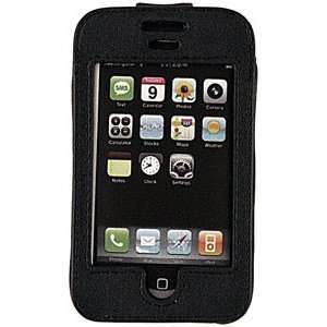  Iphone Leather Case  Black
