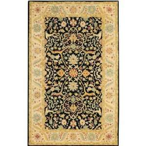 Caspian Area Rug, 96x136, BLACK