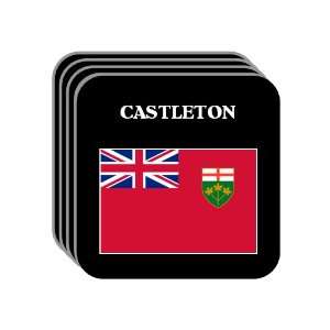  Ontario   CASTLETON Set of 4 Mini Mousepad Coasters 