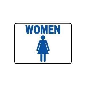  RESTROOM SIGNS WOMEN (W/GRAPHIC) 10 x 14 Plastic Sign 